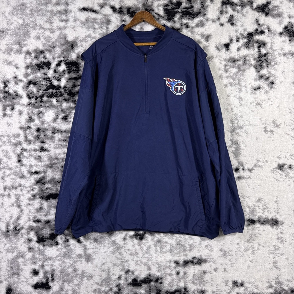 Nike On Field 1/4 Zip Pullover Mens Size XXL Windbreaker Titans Football